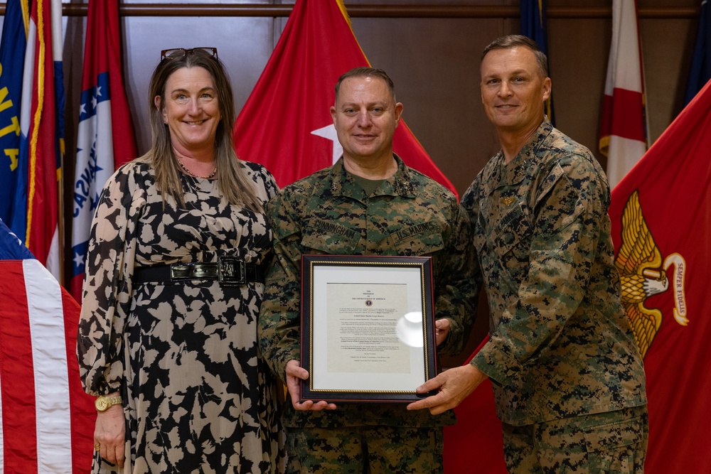 Maj. Gen. Cunningham promoted to current rank