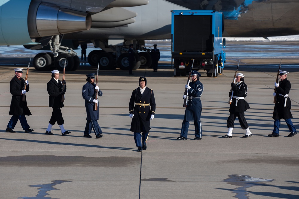 President Jimmy Carter State Funeral Arrival