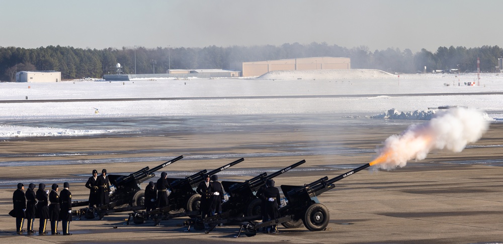 President Jimmy Carter Funeral Arrival