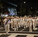 US Pacific Fleet Band marches in Waikiki Holiday Parade