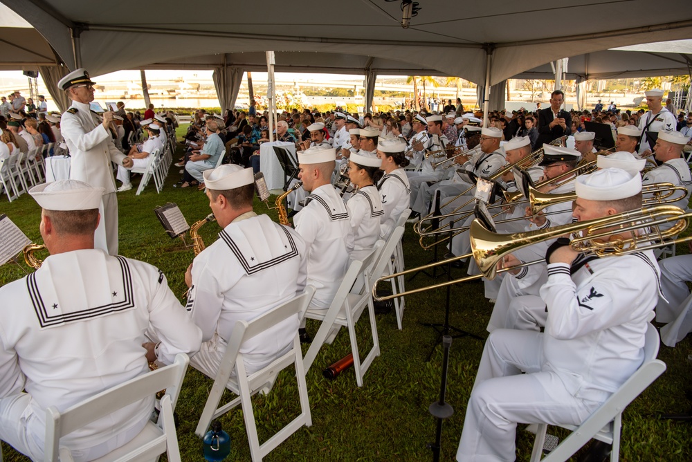 US Pacific Fleet Band performs at the 83rd Annual Pearl Harbor Remembrance Day Ceremony