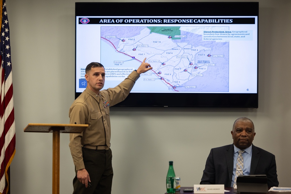 Camp Pendleton Security and Emergency Services Director Speaks at VANC Board Meeting