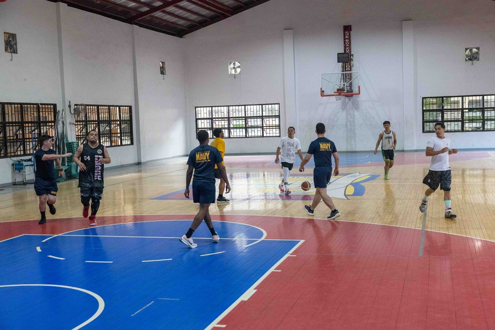 Manila, Philippines COMREL basketball game