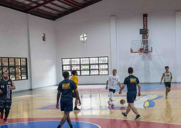 Manila, Philippines COMREL basketball game