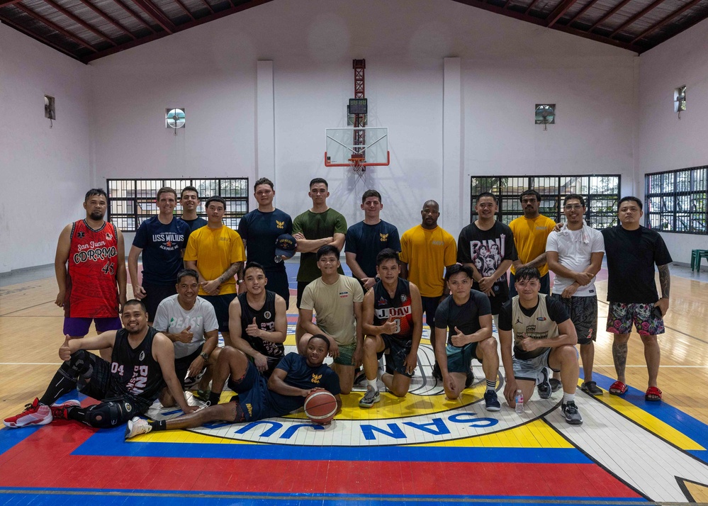 Manila, Philippines COMREL basketball game