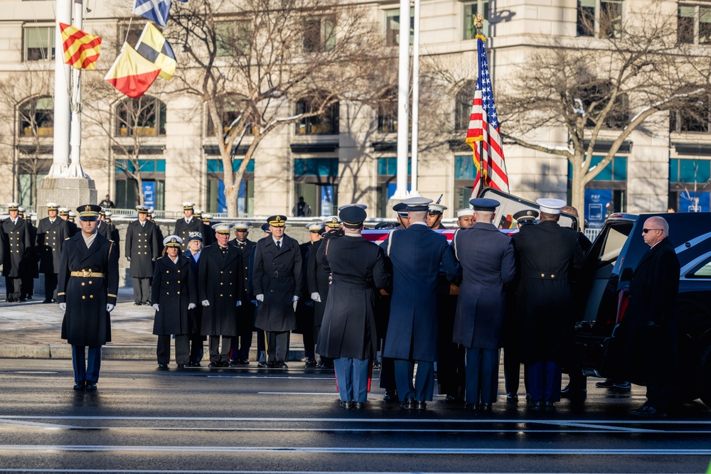 State Funeral Procession For 39th President Jimmy Carter