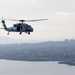 “The Dragon Whales” of HSC 28 fly above Sicily