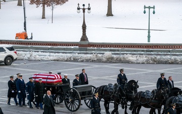State Funeral Procession For 39th President Jimmy Carter