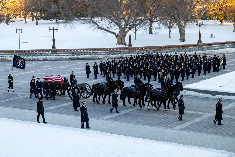 State Funeral Procession For 39th President Jimmy Carter
