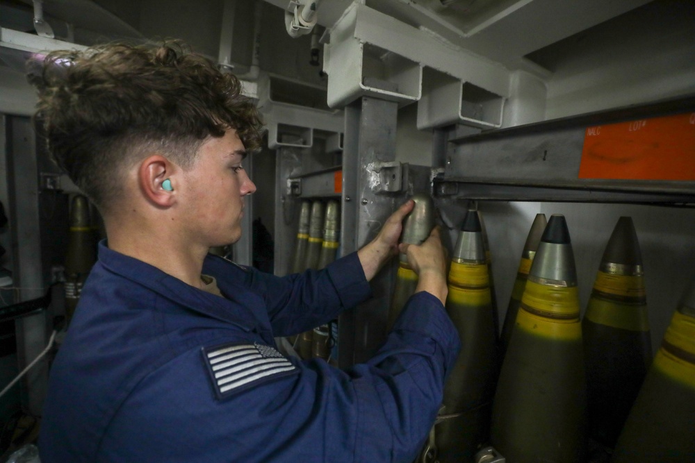 USS Princeton conducts routine operations as part of the Carl Vinson Carrier Strike Group