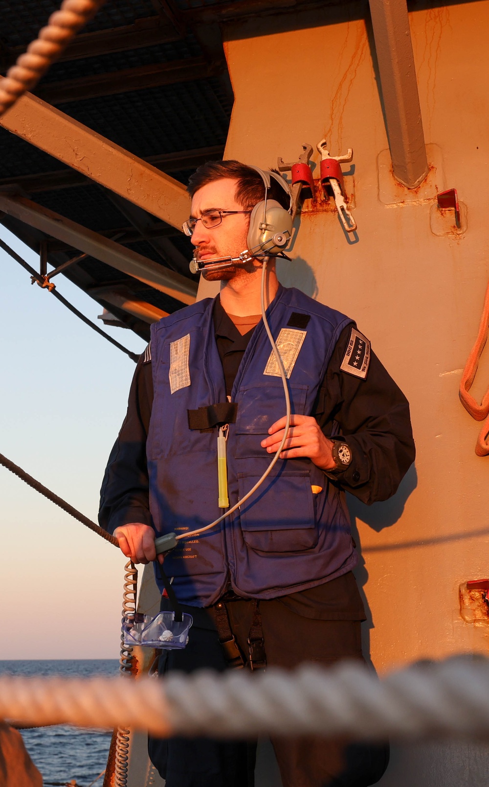 Replenishment-at-Sea Aboard USS The Sullivans.