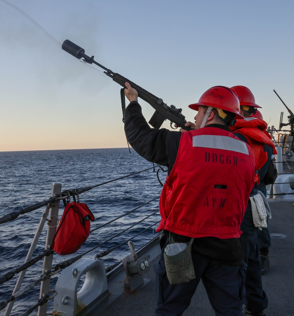 Replenishment-at-Sea Aboard USS The Sullivans.