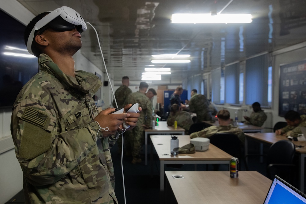 2CR Soldiers use VR for Counter Unmanned Aerial Systems Training