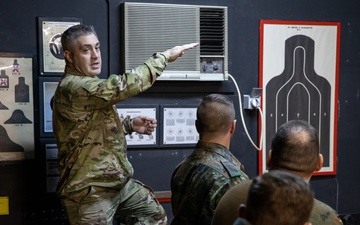 Multinational soldiers conduct EST training at Camp Bondsteel