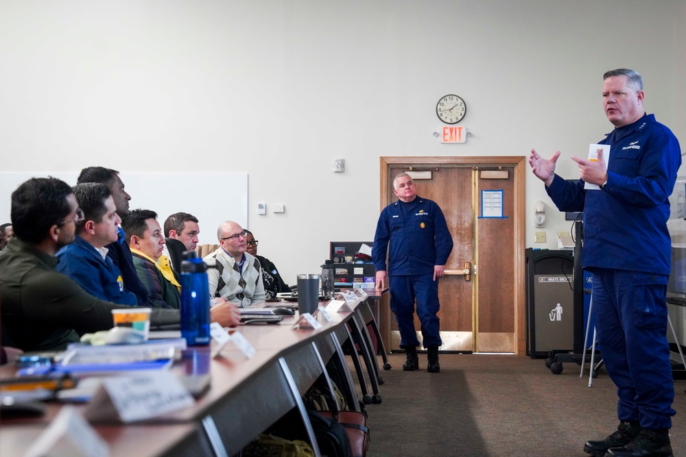 U.S. Coast Guard Vice Adm. Tom Allan Jr. visits U.S. Naval War College