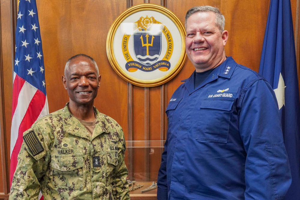 U.S. Coast Guard Vice Adm. Tom Allan Jr. visits U.S. Naval War College