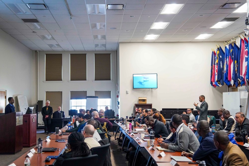 U.S. Coast Guard Vice Adm. Tom Allan Jr. visits U.S. Naval War College