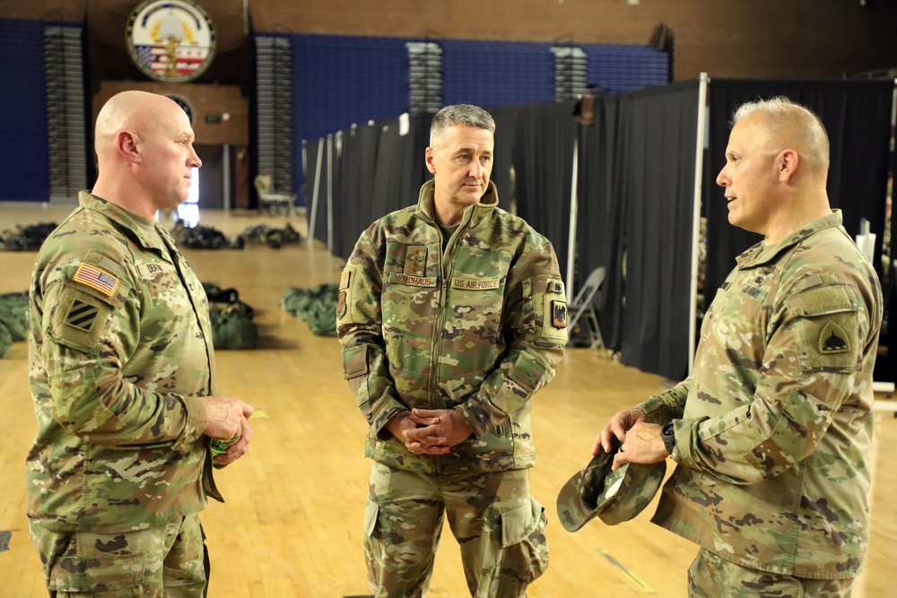 Chief of the National Guard Bureau visits Guard members activated for election certification and winter weather support