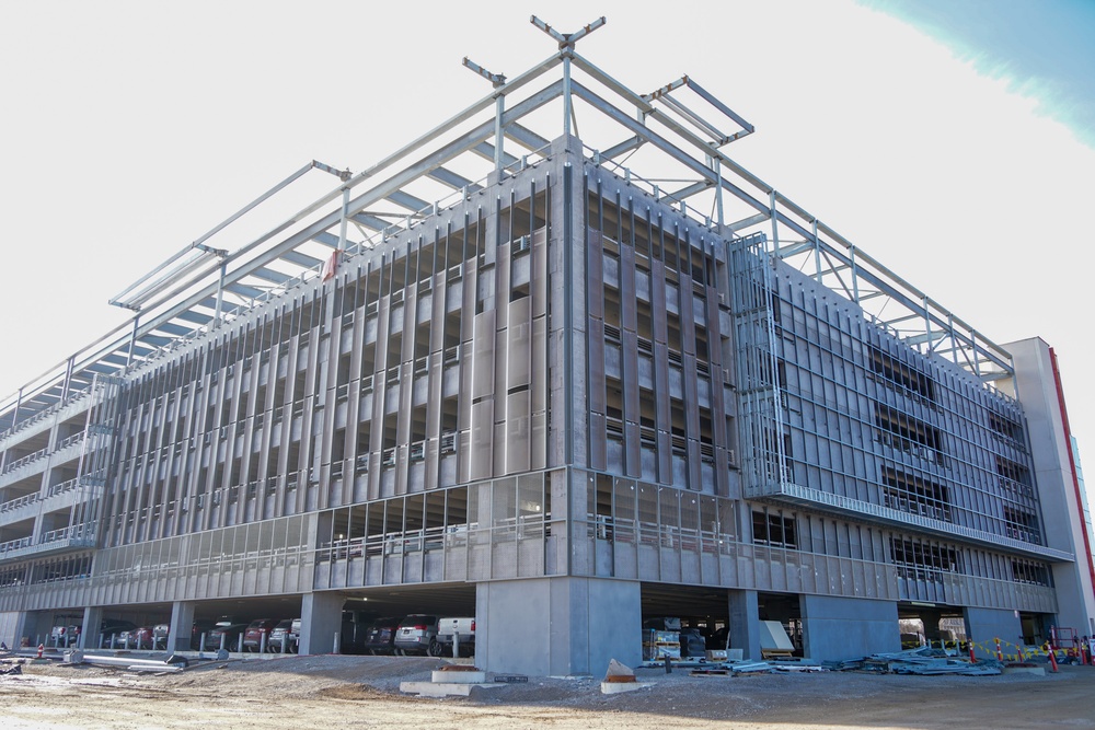 Construction continues at the Louisville VA Medical Center Jan. 2, 2025