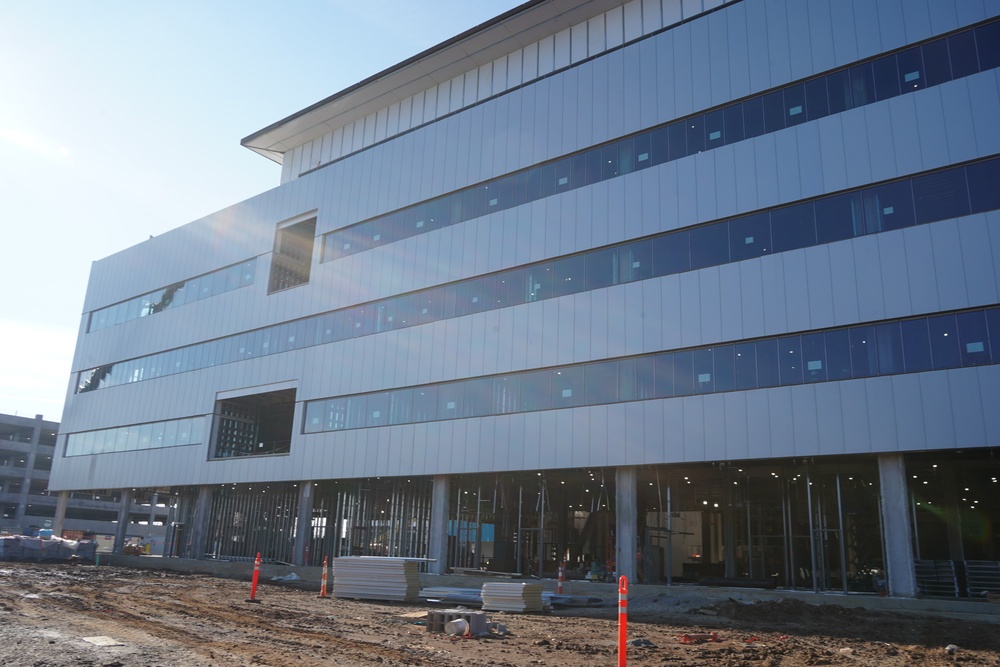 Construction continues at the Louisville VA Medical Center Jan. 2, 2025