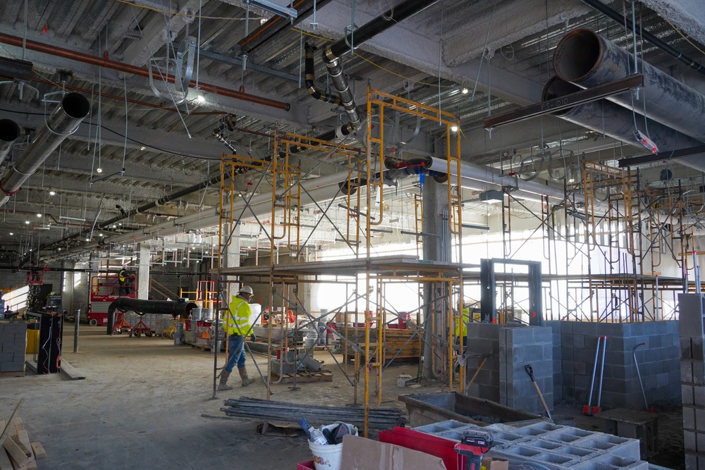 Construction continues at the Louisville VA Medical Center Jan. 2, 2025