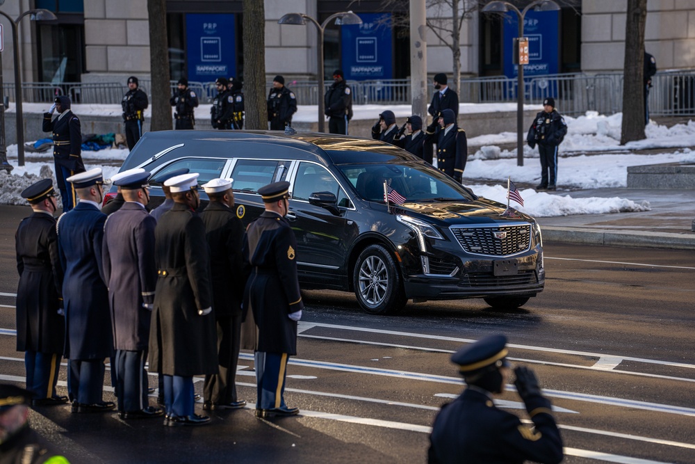 State Funeral Procession for the 39th President of the United States Jimmy Carter