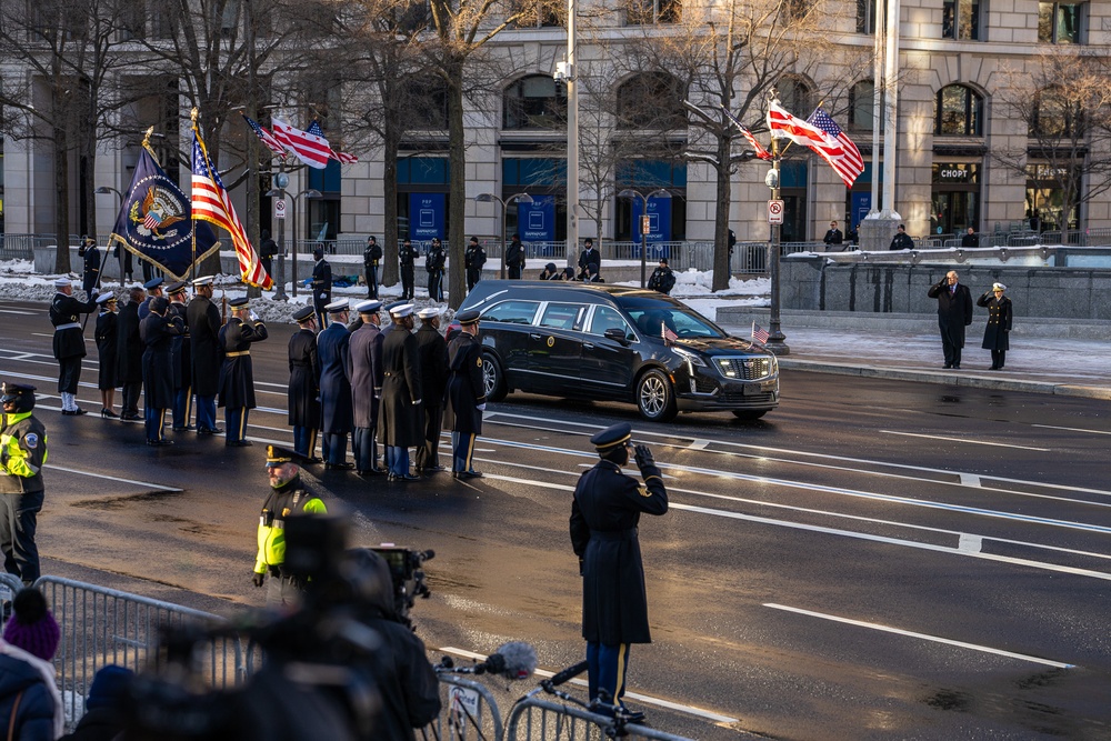 State Funeral Procession for the 39th President of the United States Jimmy Carter