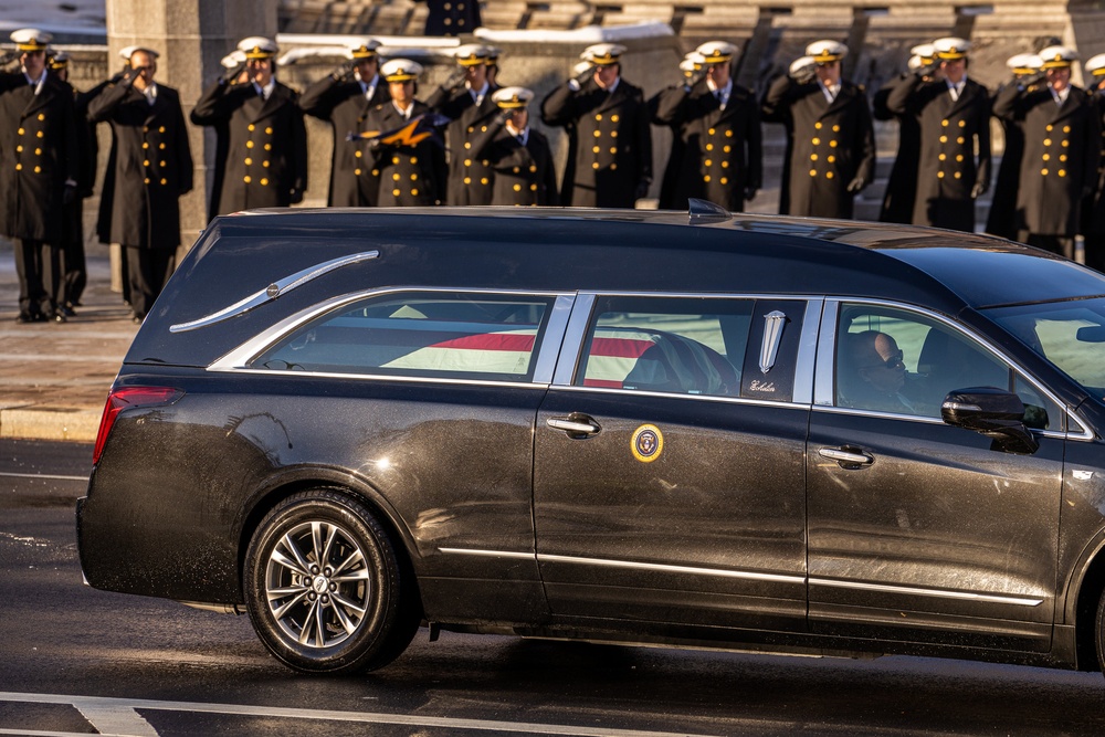 State Funeral Procession for the 39th President of the United States Jimmy Carter