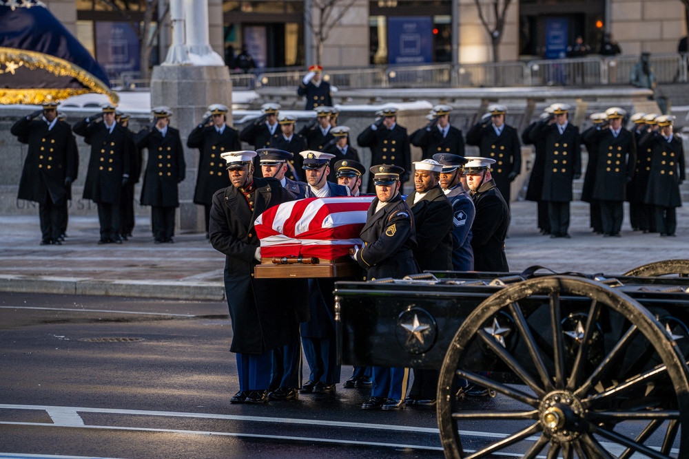 State Funeral Procession for the 39th President of the United States Jimmy Carter