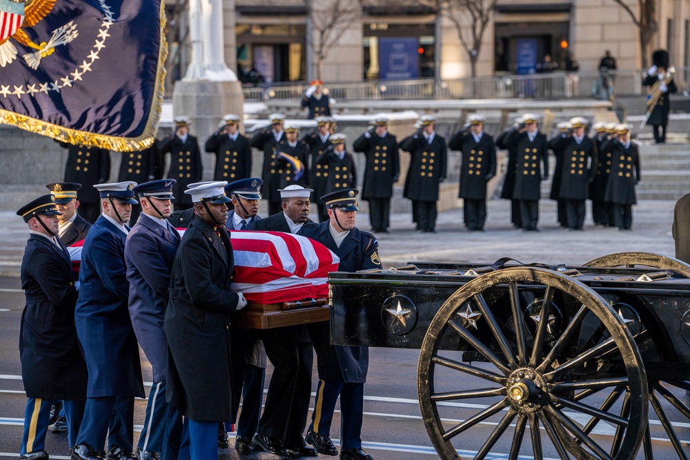 State Funeral Procession for the 39th President of the United States Jimmy Carter