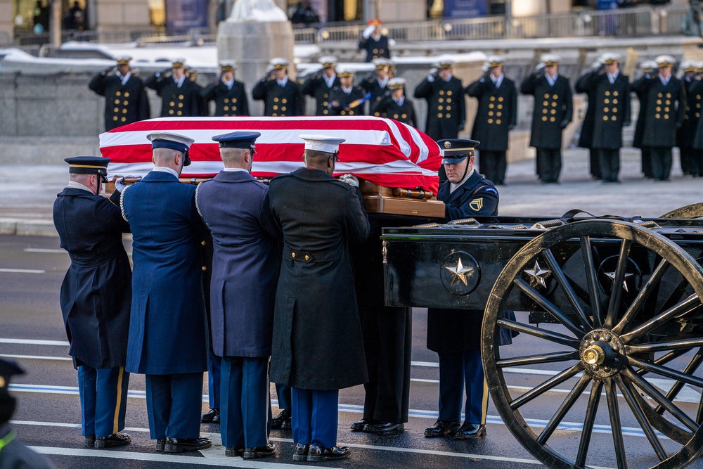 State Funeral Procession for the 39th President of the United States Jimmy Carter