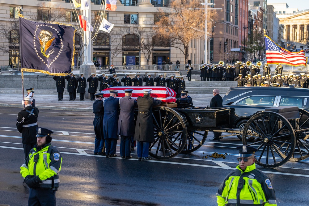 State Funeral Procession for the 39th President of the United States Jimmy Carter