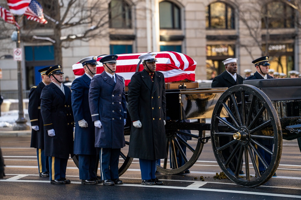 State Funeral Procession for the 39th President of the United States Jimmy Carter