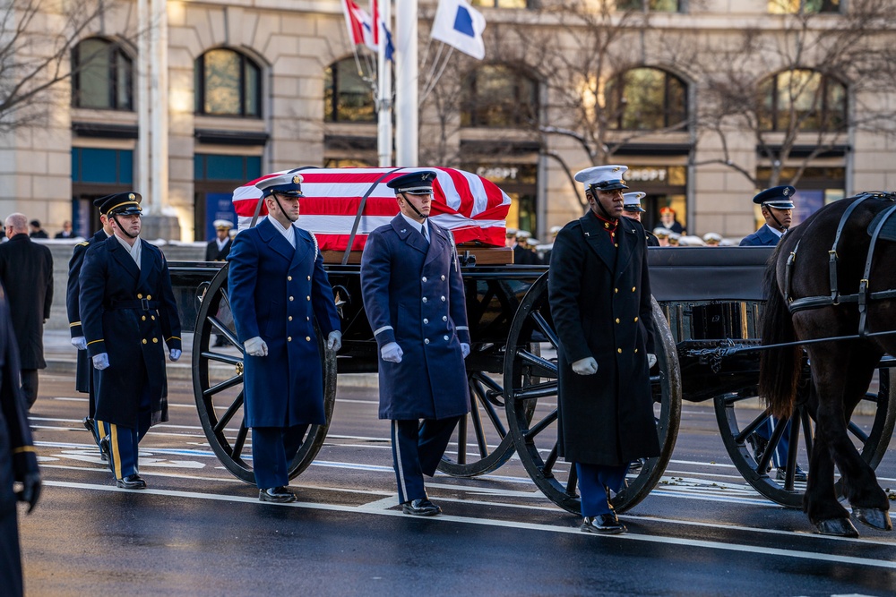 State Funeral Procession for the 39th President of the United States Jimmy Carter