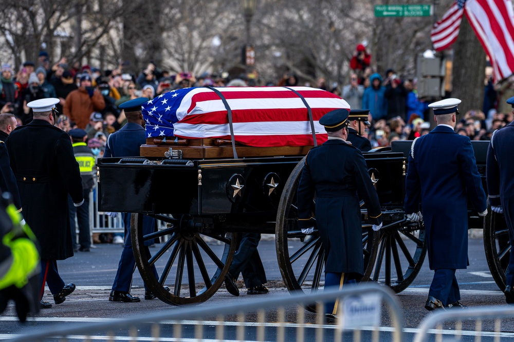 State Funeral Procession for the 39th President of the United States Jimmy Carter