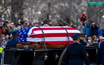 State Funeral Procession for the 39th President of the United States Jimmy Carter