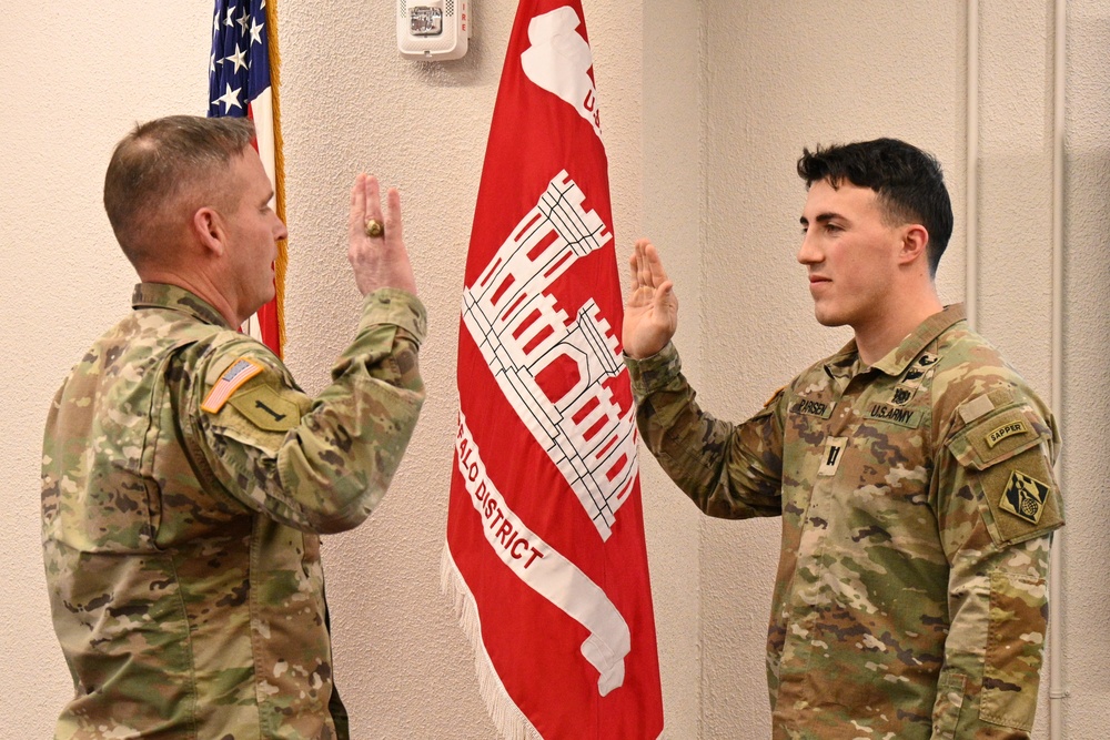 Capt. Jared Parisen Receives Promotion