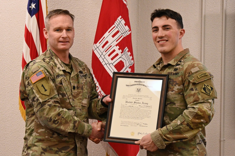 Capt. Jared Parisen Receives Promotion