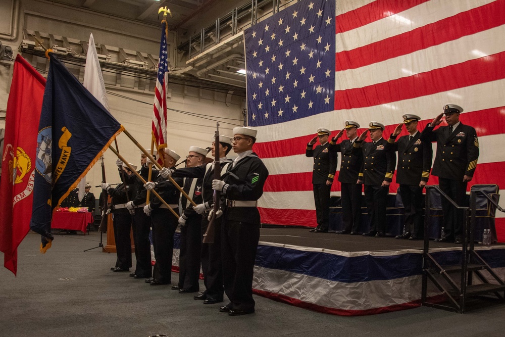 USS America (LHA 6) Conducts Change of Command Ceremony