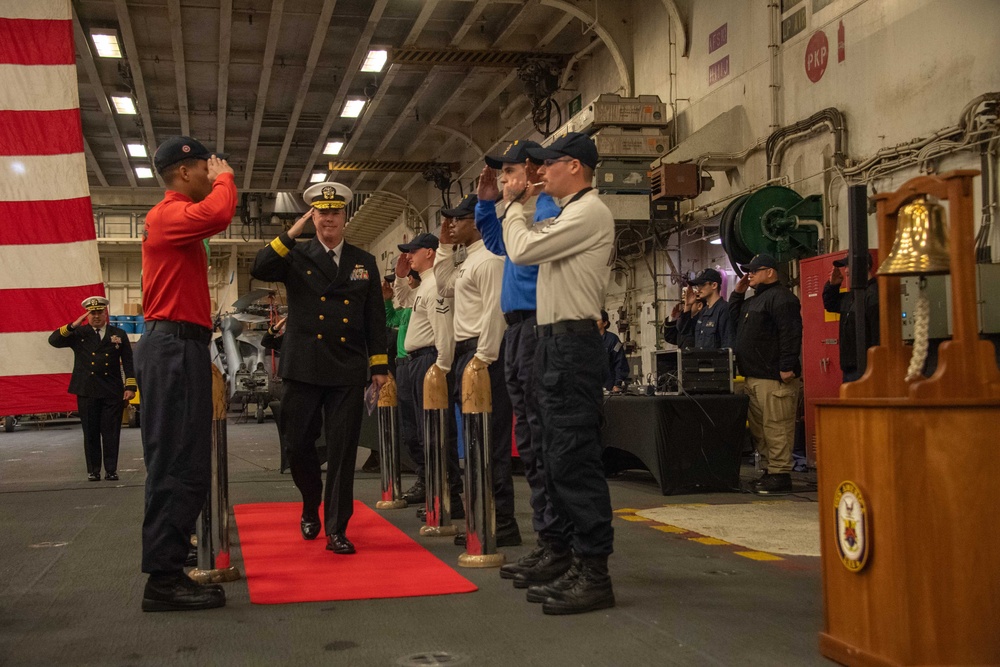 USS America (LHA 6) Conducts Change of Command Ceremony