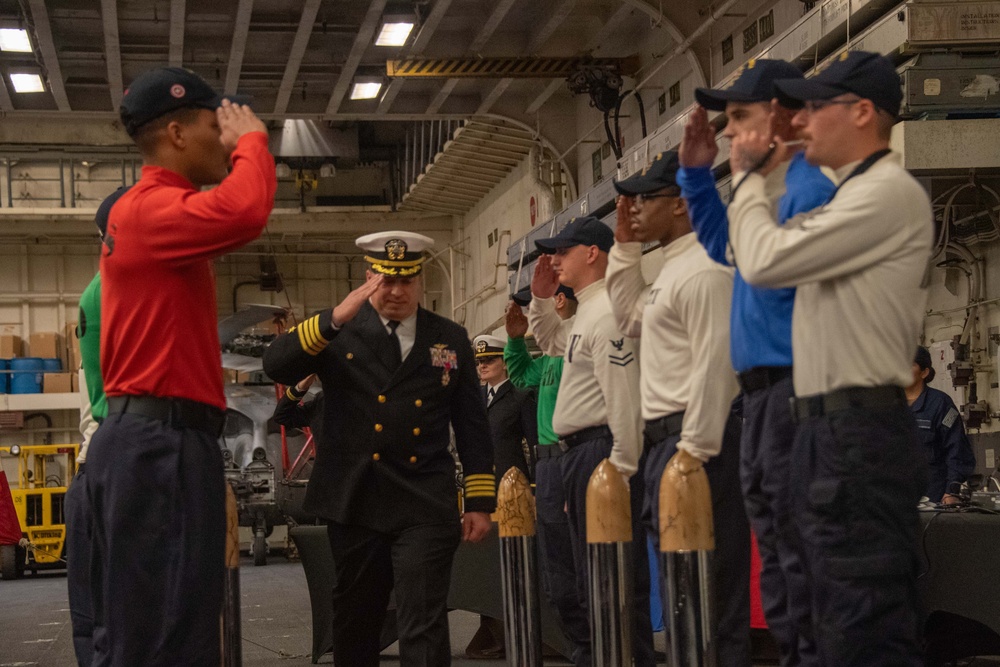 USS America (LHA 6) Conducts Change of Command Ceremony