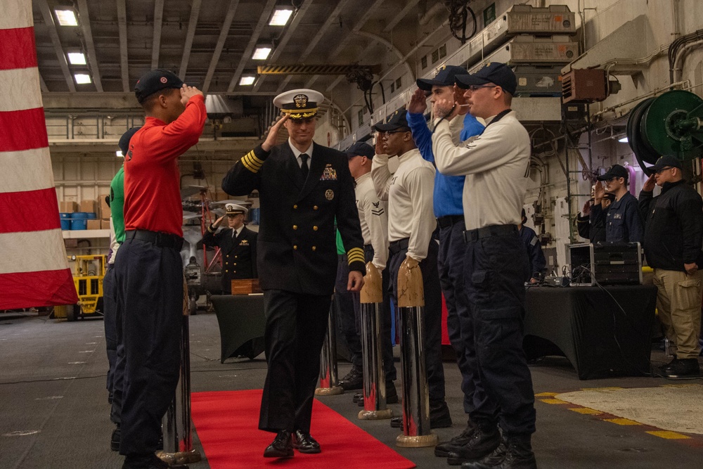 USS America (LHA 6) Conducts Change of Command Ceremony