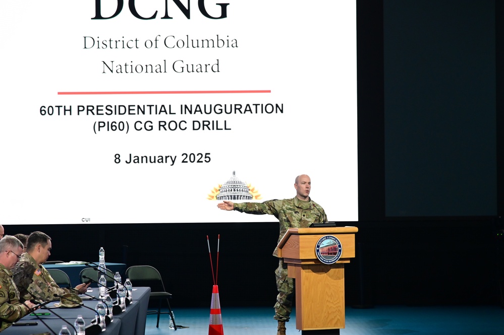 Rehearsal of Concept Drill in Preparation of the 60th Presidential Inauguration