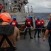 USS Higgins Conducts Man Overboard Drill