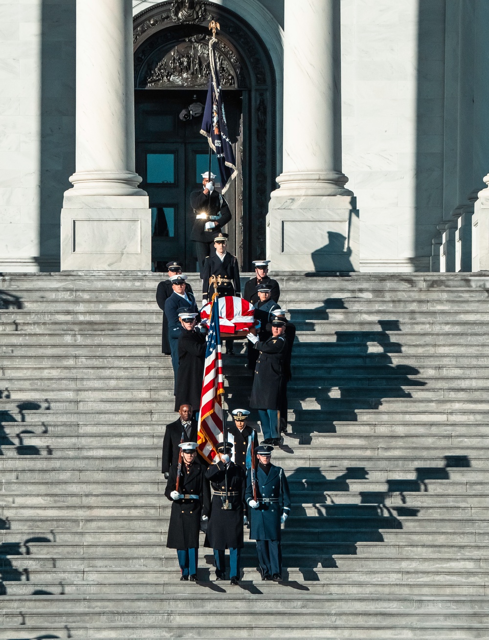 Jimmy Carter departs U.S. Capitol