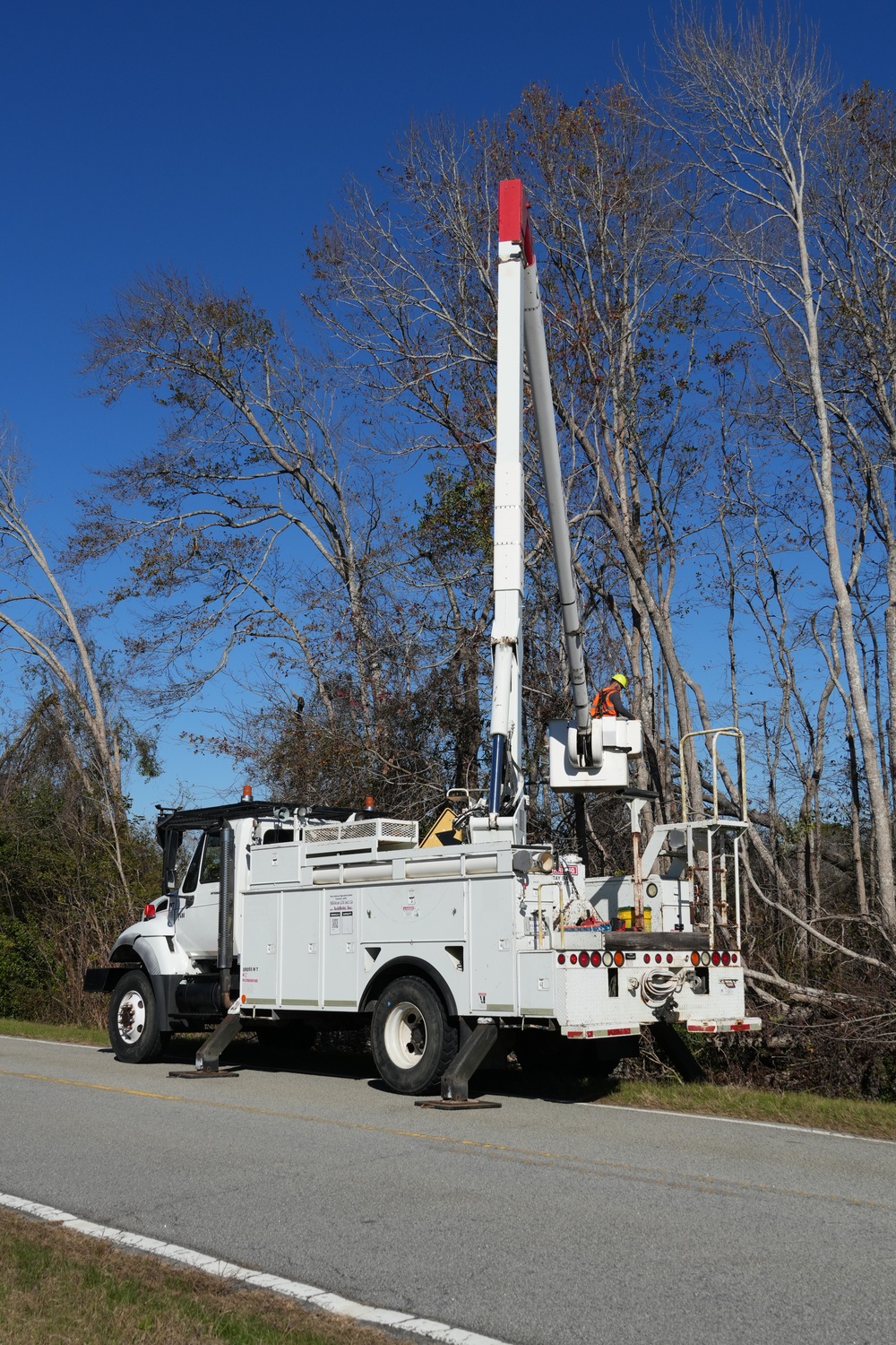 Hurricane Helene Recovery: Temporary Debris Management Site in Candler County, Georgia.