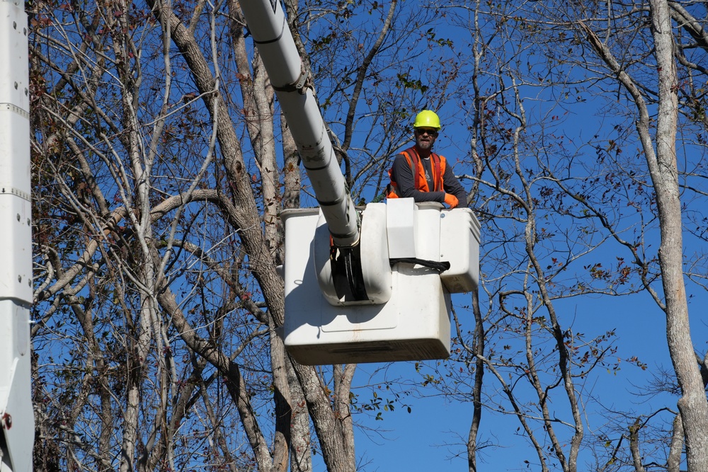 Hurricane Helene Recovery: Temporary Debris Management Site in Candler County, Georgia.