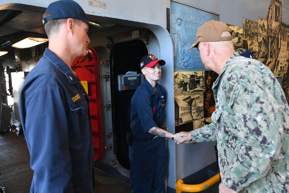 SWOBOSS Visits USS Comstock