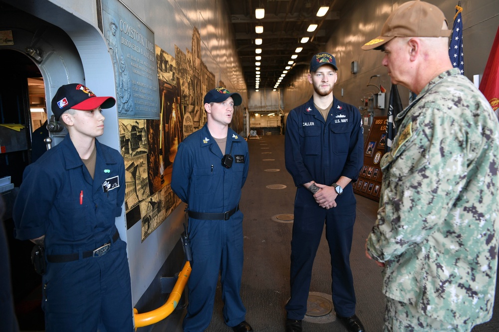 SWOBOSS Visits USS Comstock