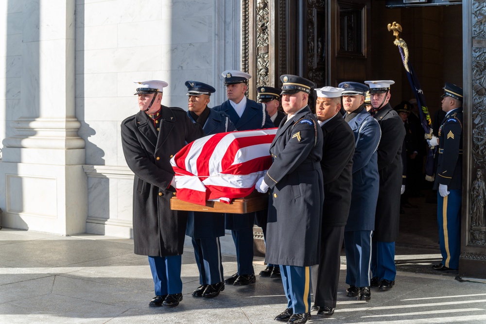 Jimmy Carter departs U.S. Capitol